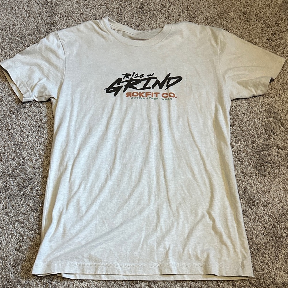 Men's Cream T-Shirt ROKFIT co